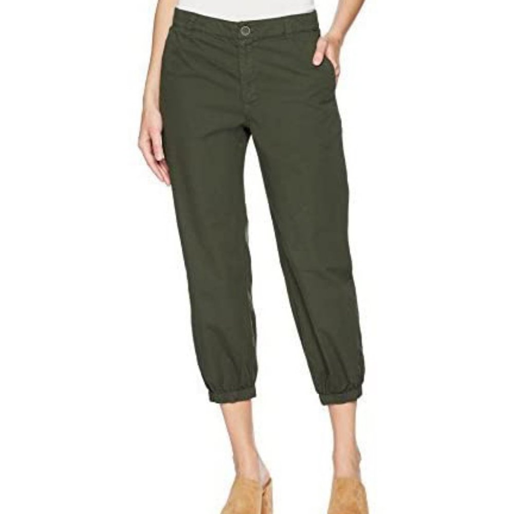 Velvet by Graham & Spencer Women's Leandria Twill Jogger Pant, Thicket, 6
